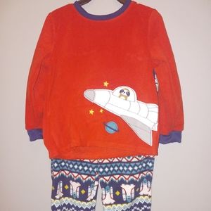 Carters pajamas fleece 2pc - New-Rocket/Red/Multi